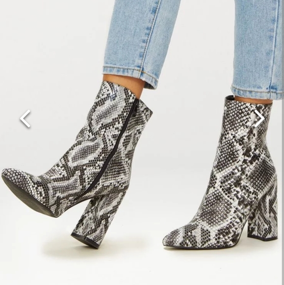 PrettyLittleThing Shoes - PLT Snakeskin Booties